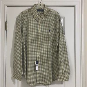 Ralph Lauren Blue/Yellow Shirt. Men’s size XL